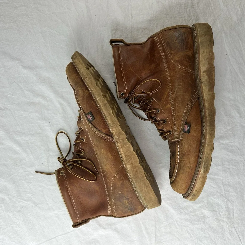 Thorogood 6" American Heritage Moc Soft Toe Work Boots 814-4200 Men's Size 15 D! - Picture 11 of 13